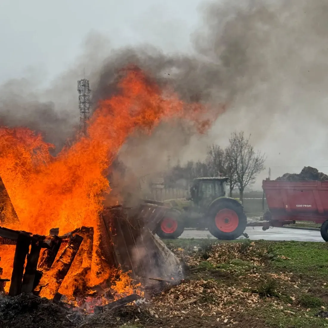 Les agriculteurs ont organisé des barrages filtrants