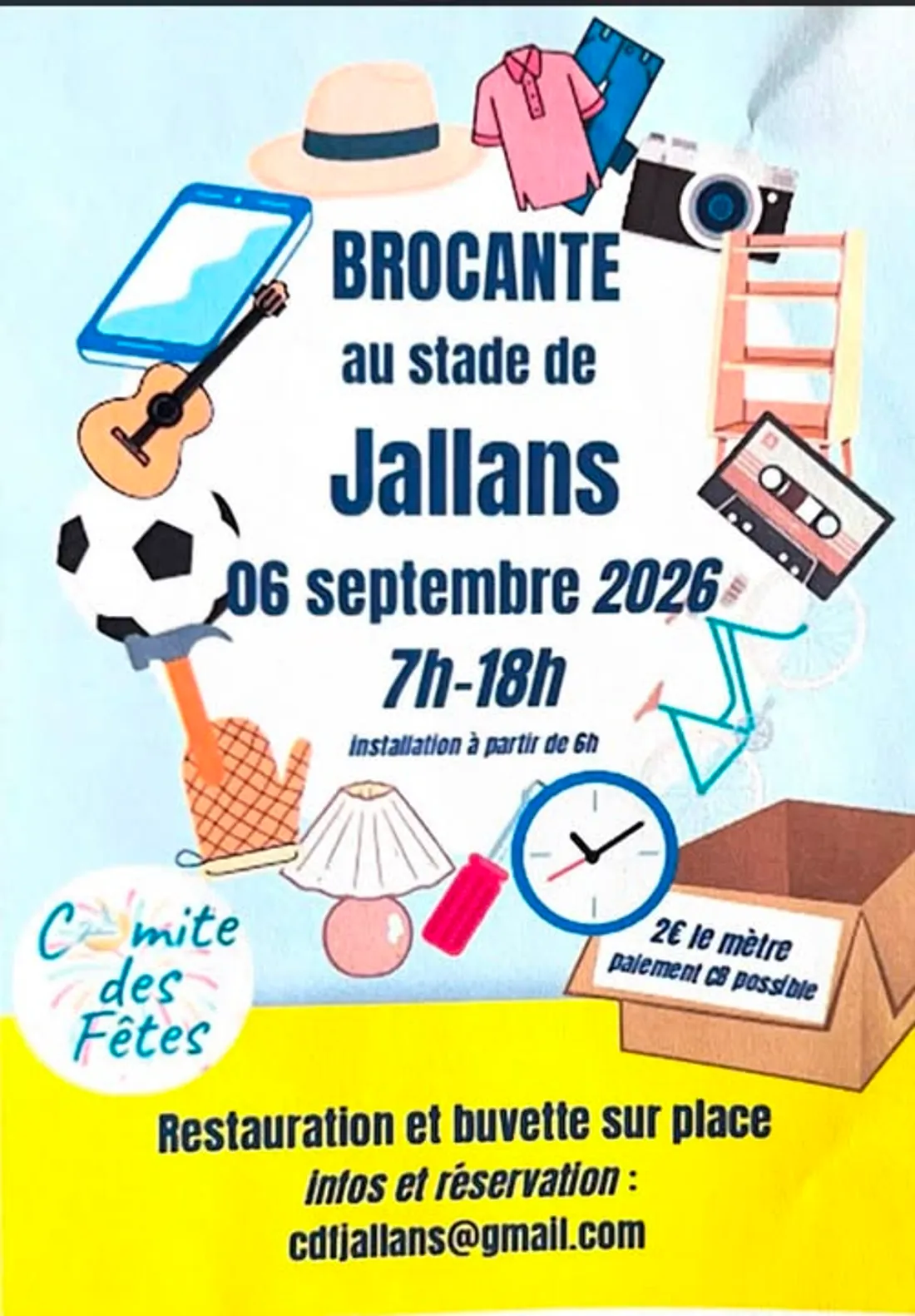 JALLANS - Brocante du comité des fêtes