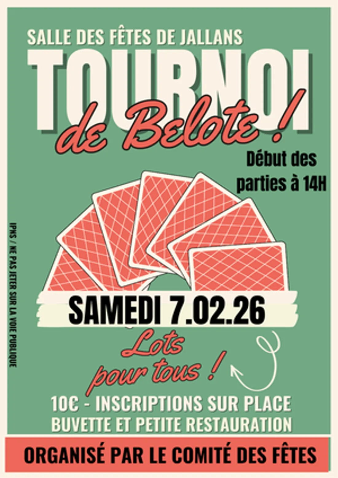 JALLANS - Tournoi de belote du comité des fêtes