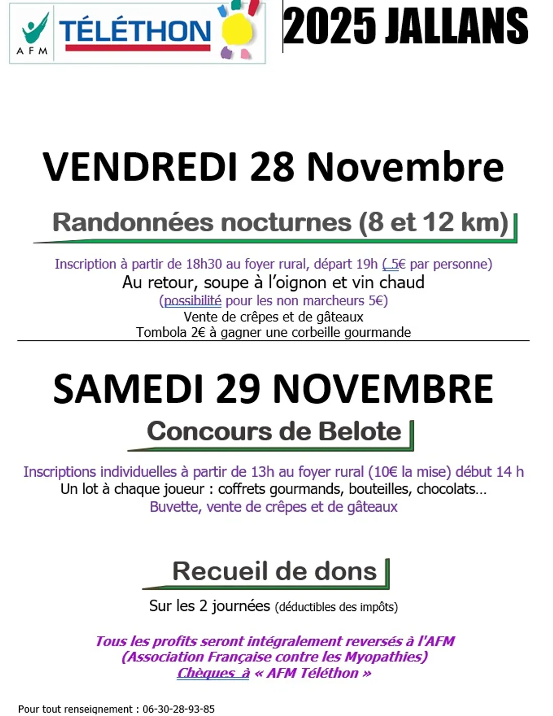 JALLANS - Randonnée nocturne au profit du Téléthon