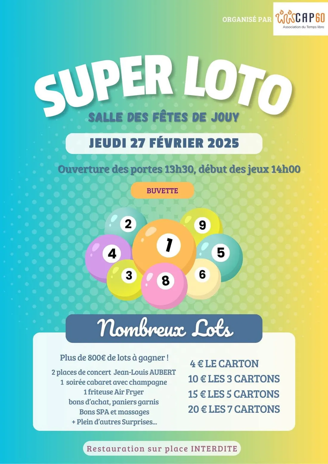 JOUY - Super loto de Cap 60