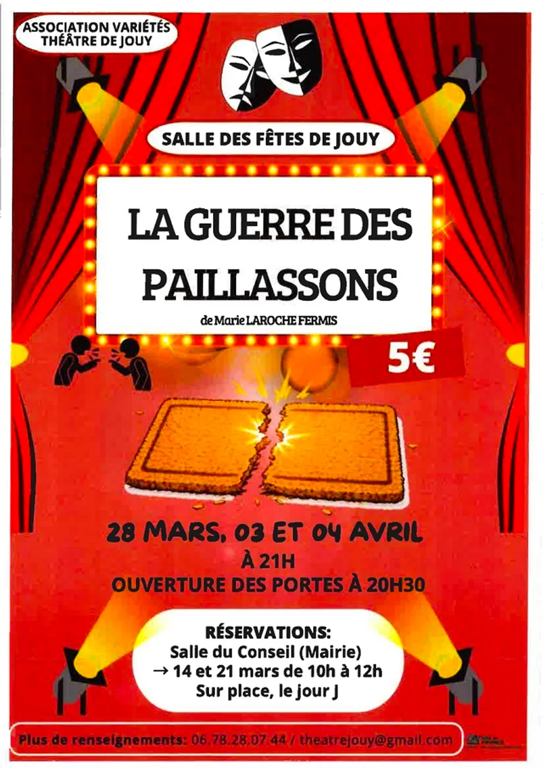 JOUY - Théâtre : La guerre des paillassons