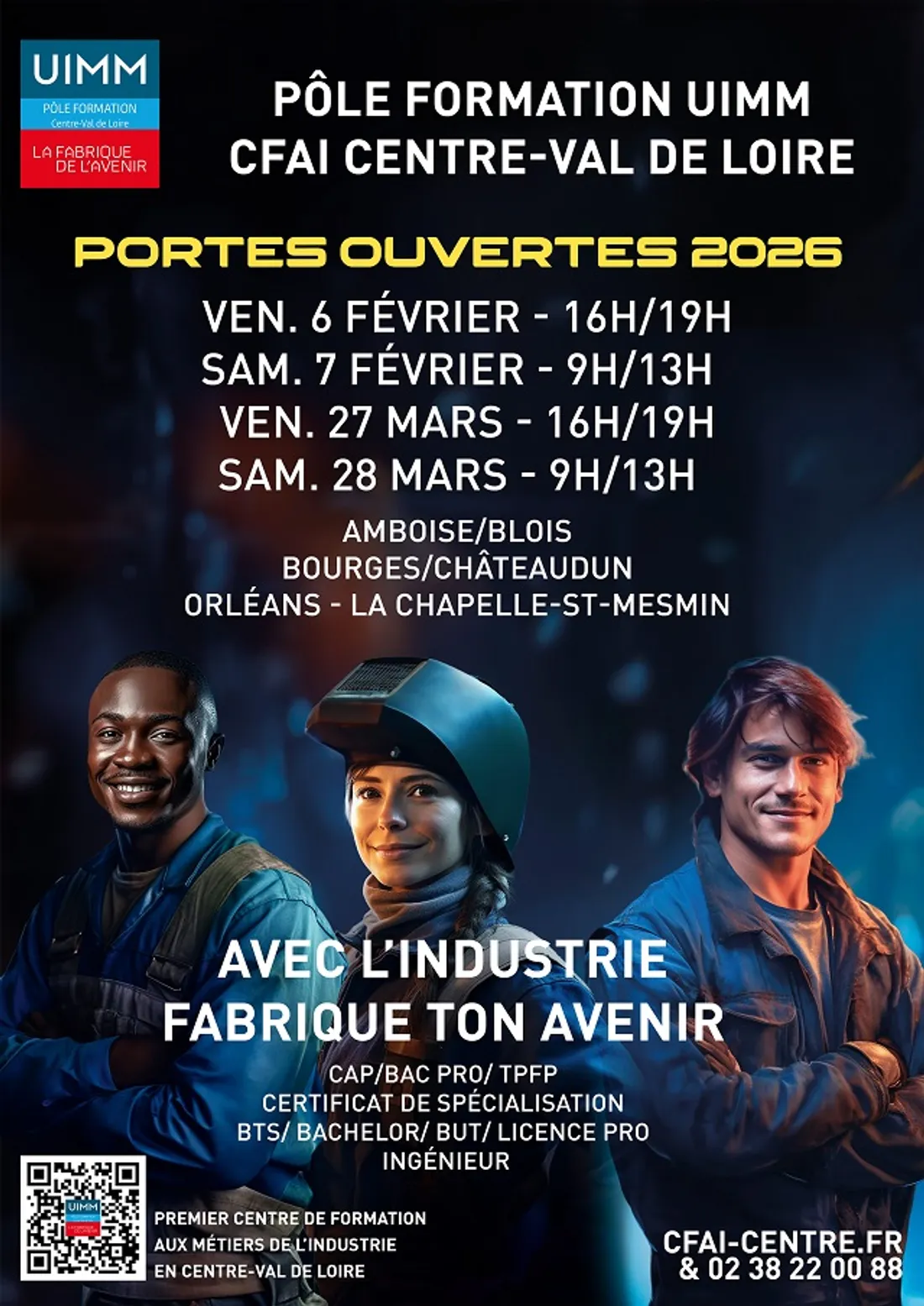 Portes ouvertes Pôle formation UIMM CFAI Centre-Val de Loire