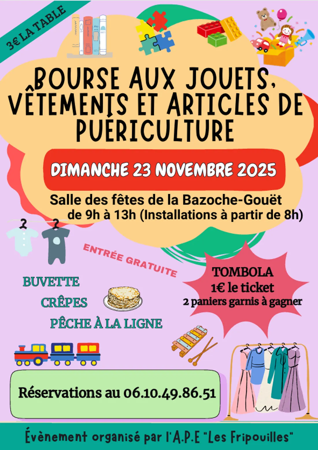 LA BAZOCHE-GOUËT - Bourse aux jouets