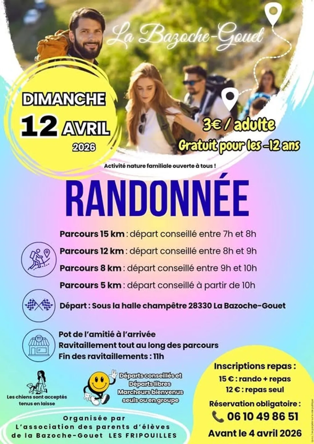 LA BAZOCHE-GOUËT - Randonnée pédestre de l'APE