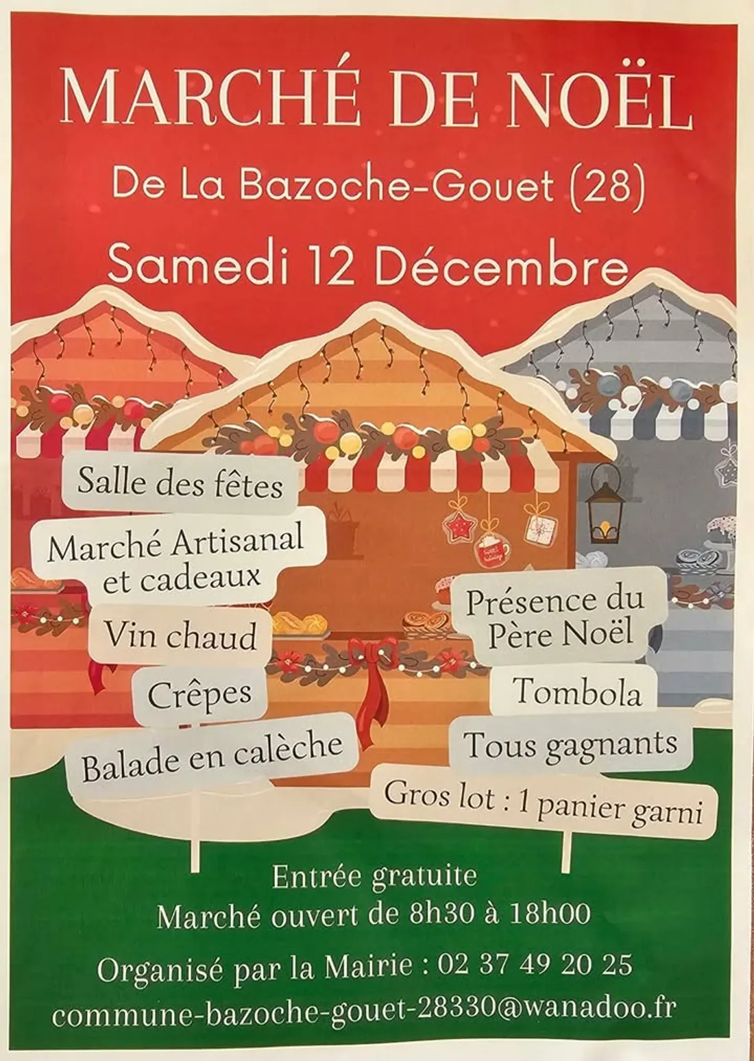 LA BAZOCHE-GOUËT - Marché de Noël