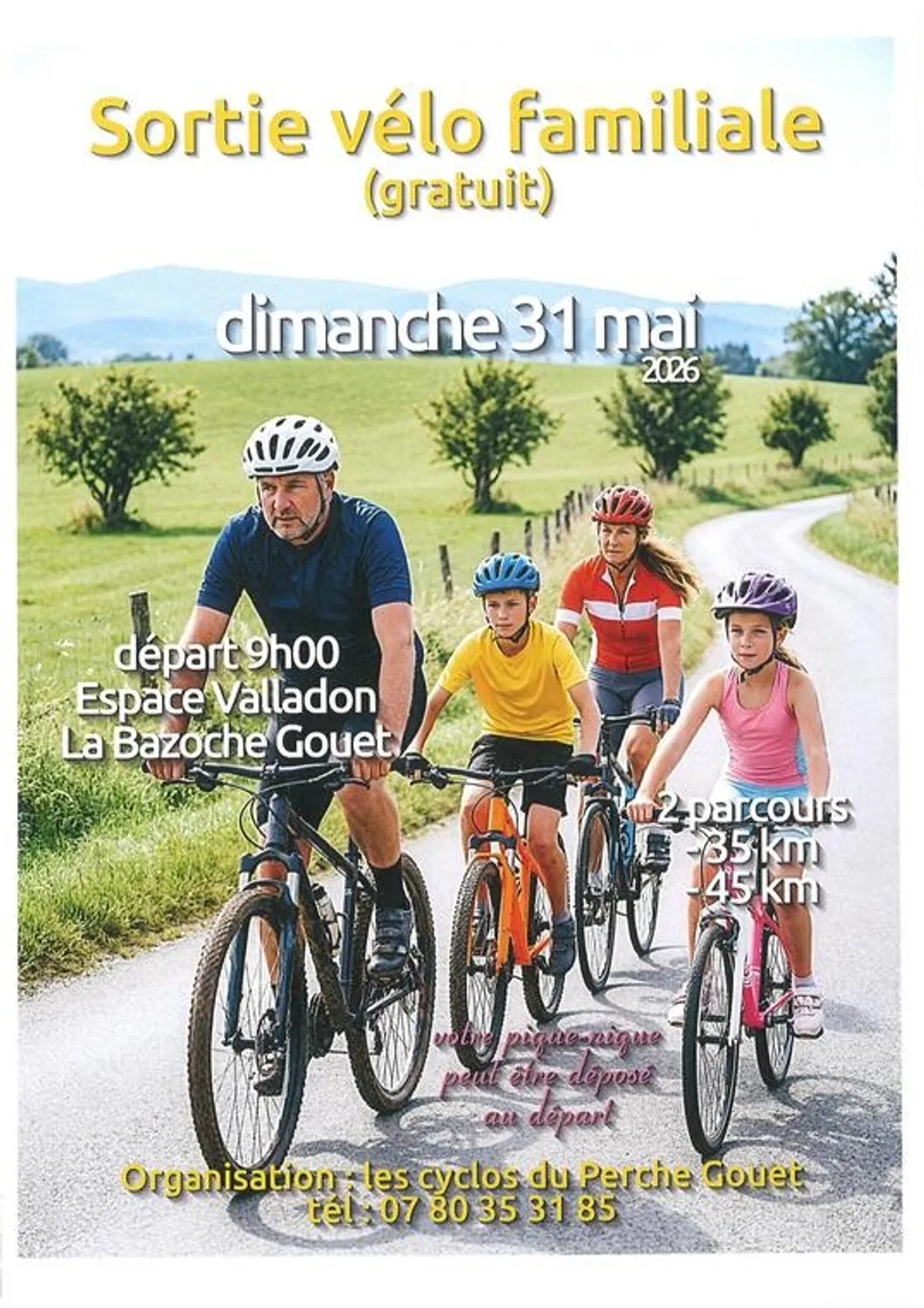 LA BAZOCHE-GOUËT - Soirée vélo familiale