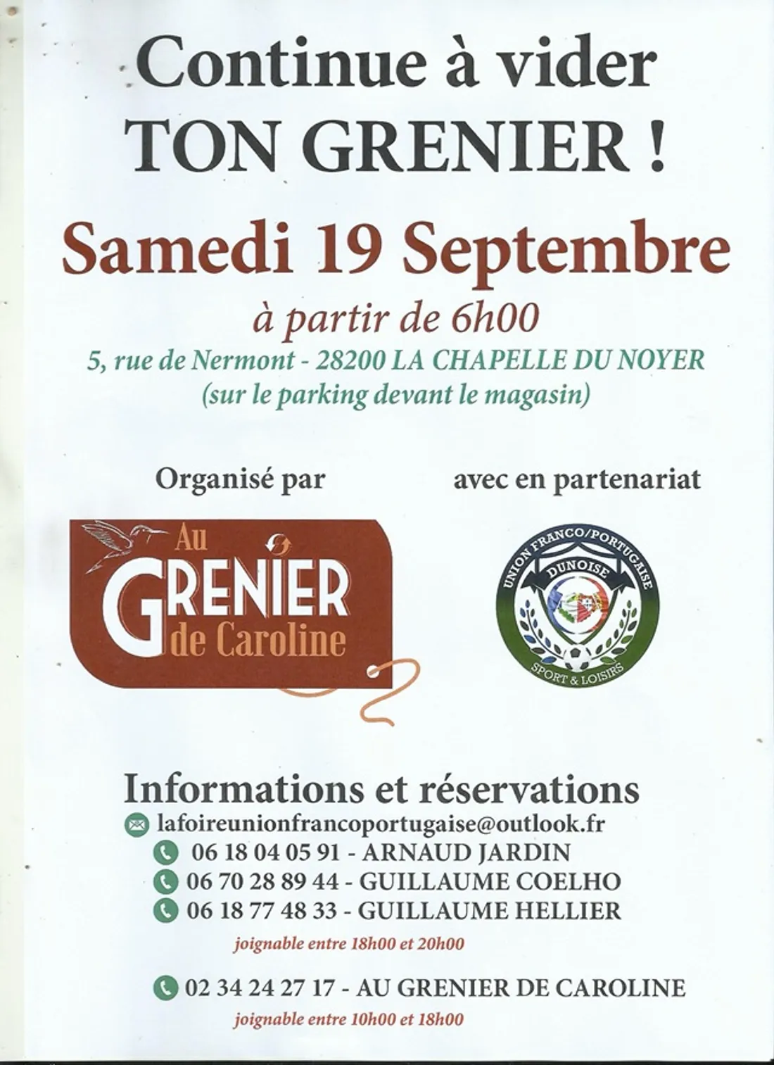 LA CHAPELLE-DU-NOYER - Vide-greniers