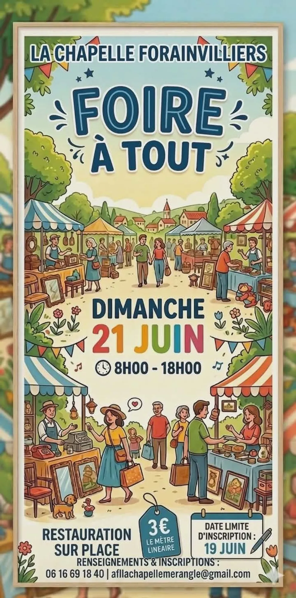 LA CHAPELLE-FORAINVILLIERS – Foire à tout