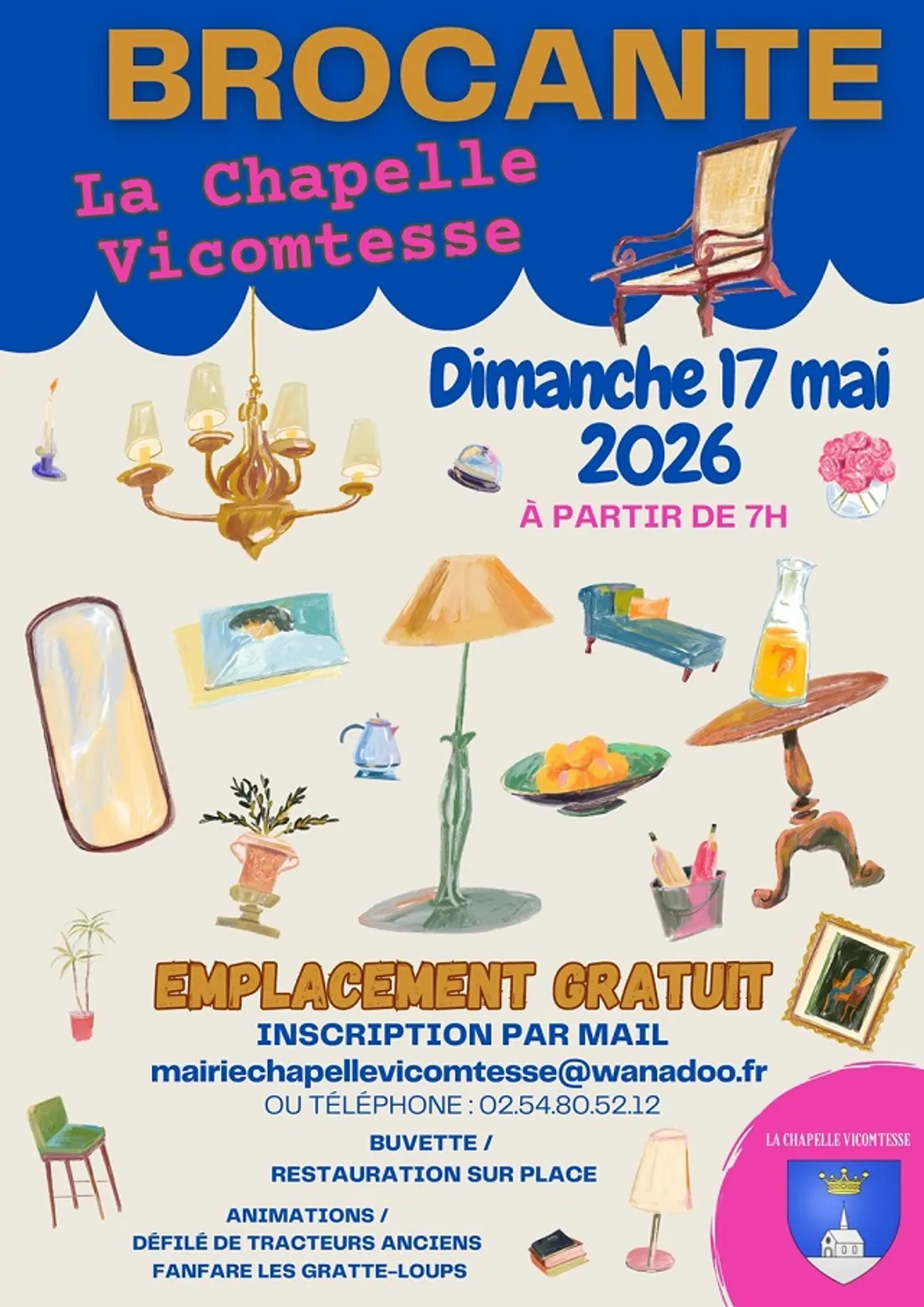 LA CHAPELLE-VICOMTESSE (41) - Brocante de la commune