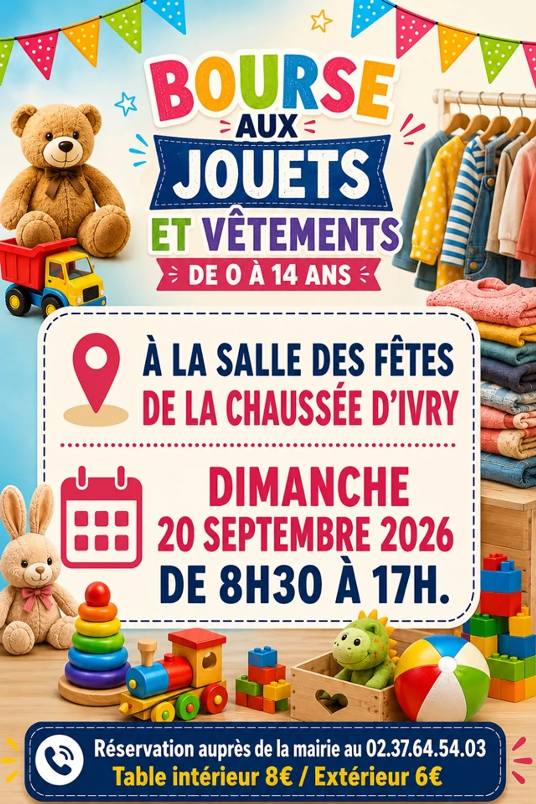 LA CHAUSSÉE-D'IVRY - Bourse aux jouets et vêtements enfants