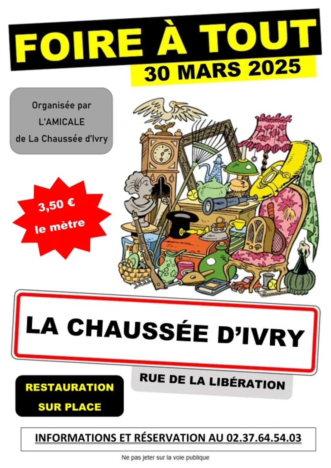 LA CHAUSSÉE-D'IVRY - Foire à tout de l'Amicale