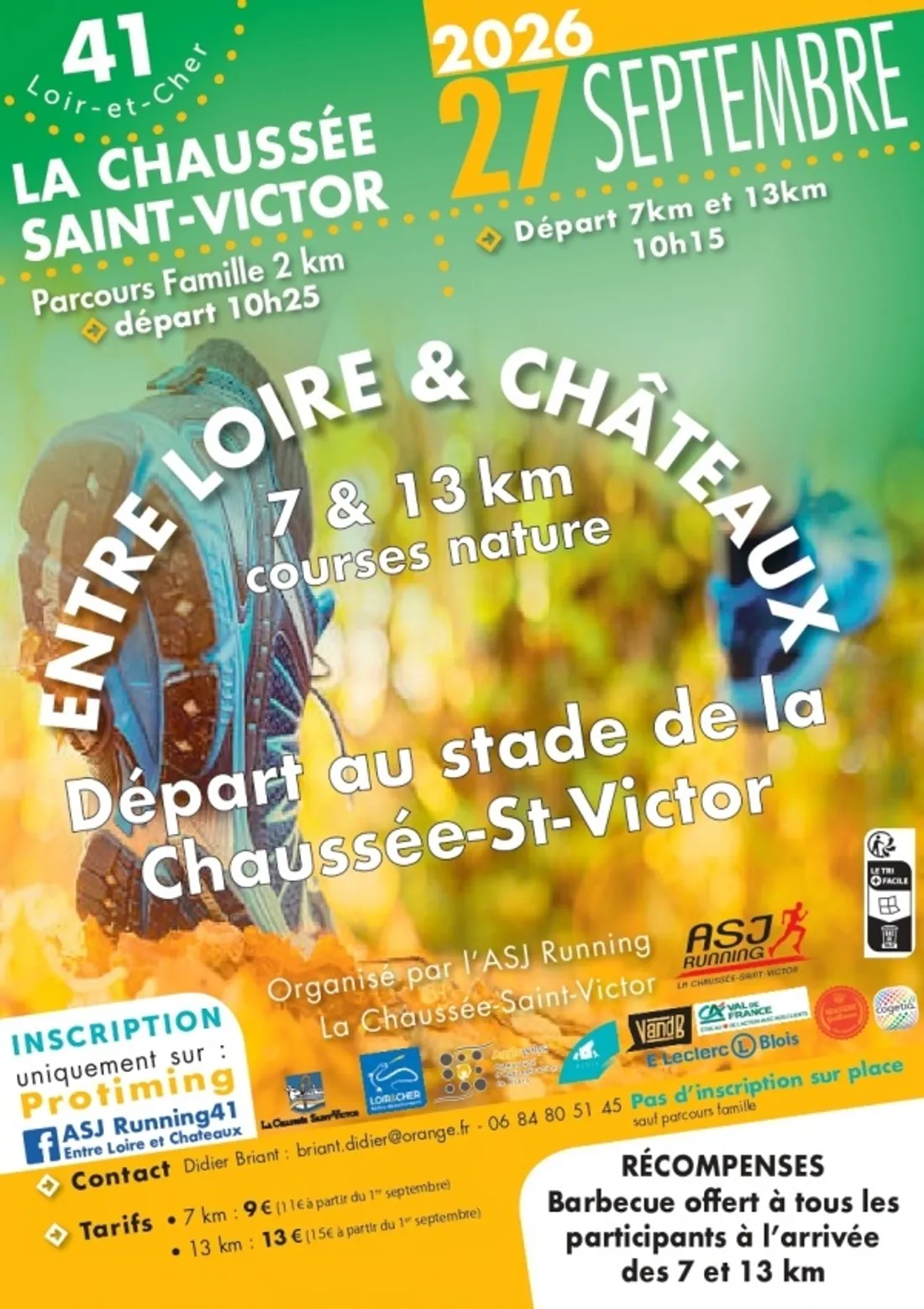 LA CHAUSSÉE-SAINT-VICTOR (41) - Course nature Entre Loire et châteaux