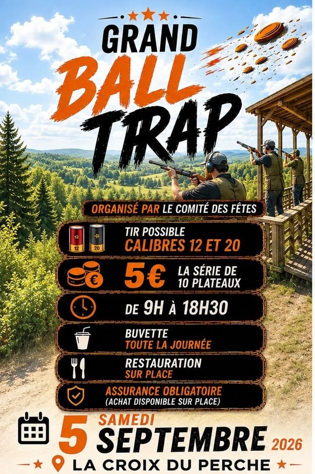 LA CROIX-DU-PERCHE - Grand Ball Trap