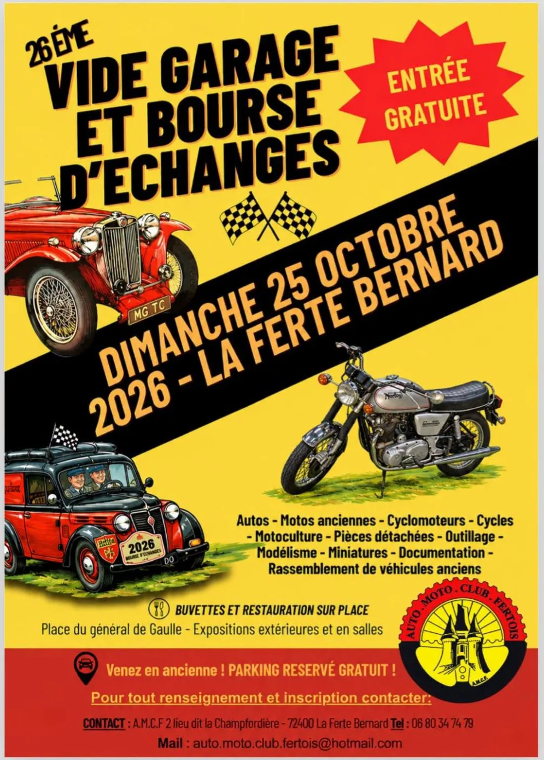 LA FERTÉ-BERNARD (72) - Vide garage et bourse d'échanges
