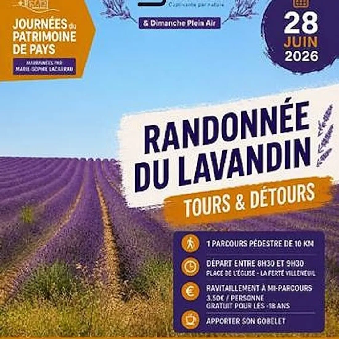 LA FERTÉ-VILLENEUIL - Randonnée du Lavandin