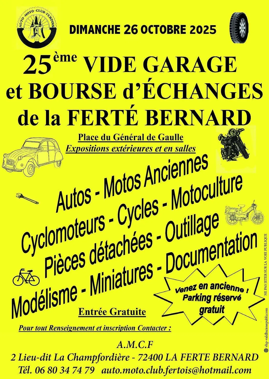 LA FERTÉ-BERNARD (72) - Vide garage et bourse d'échanges