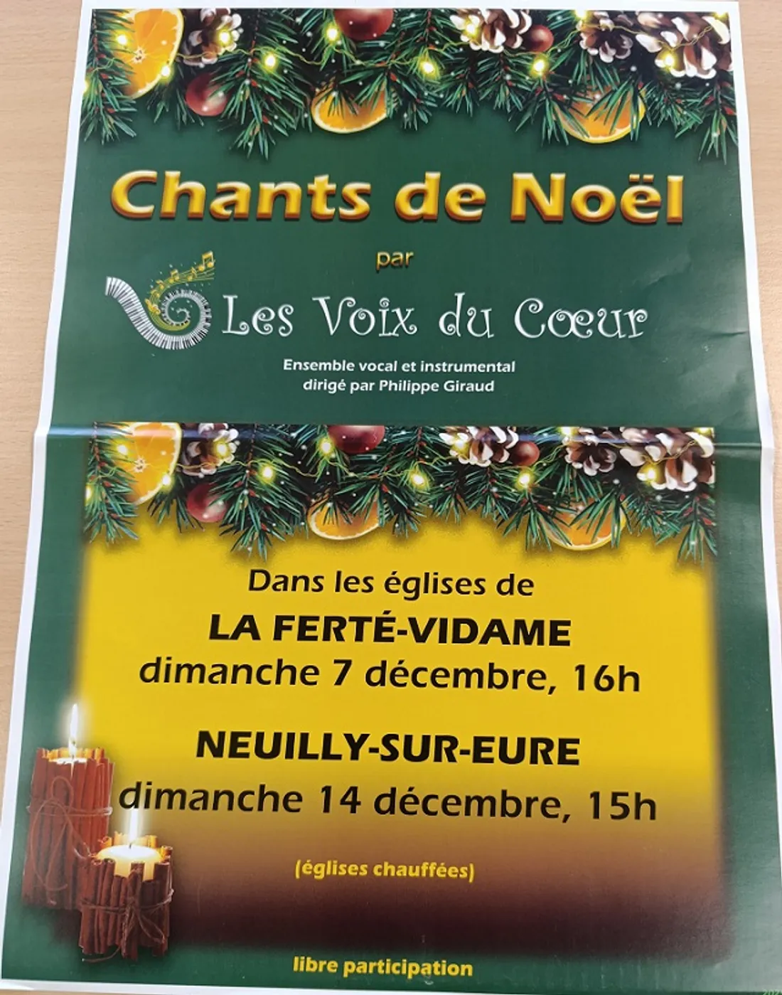 LA FERTÉ-VIDAME - Chants de Noël par les Voix du Cœur