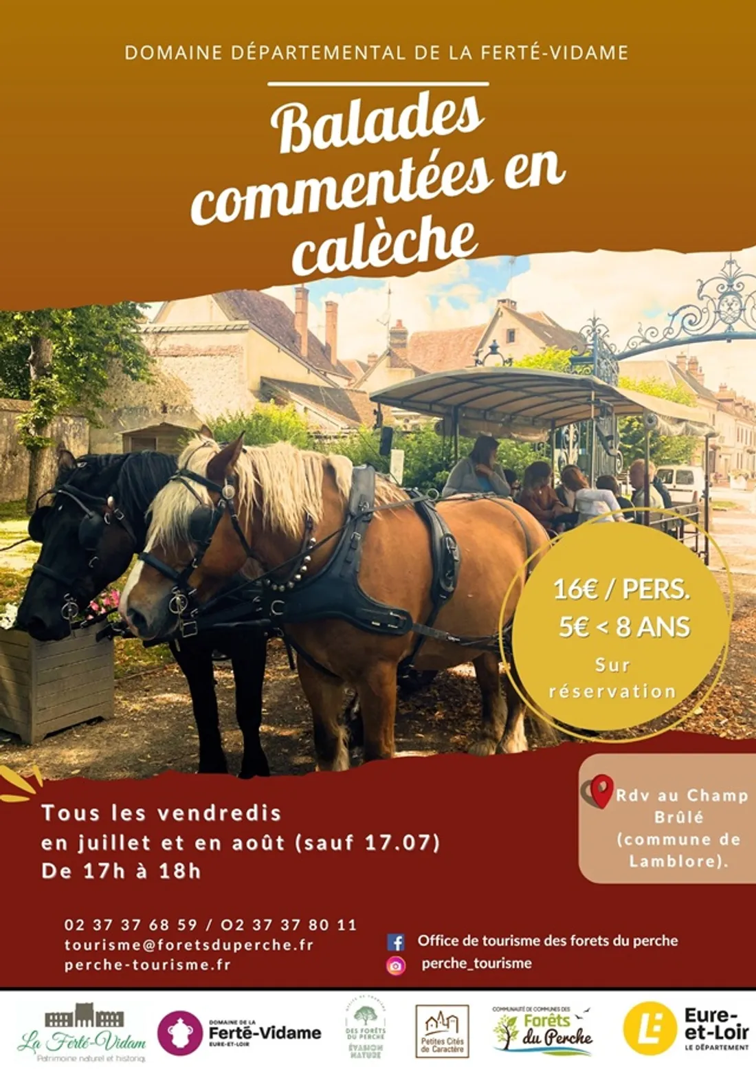LA FERTÉ-VIDAME - Balades commentées en calèche