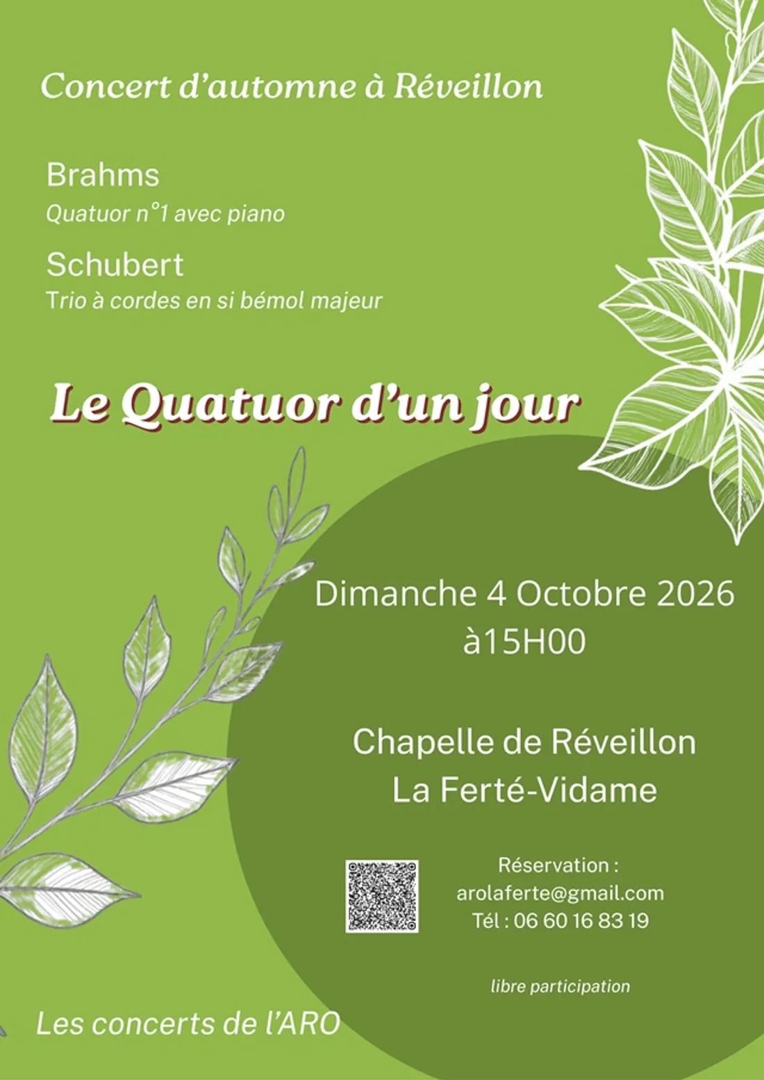 LA FERTÉ-VIDAME - Concert : Le Quatuor d'un jour