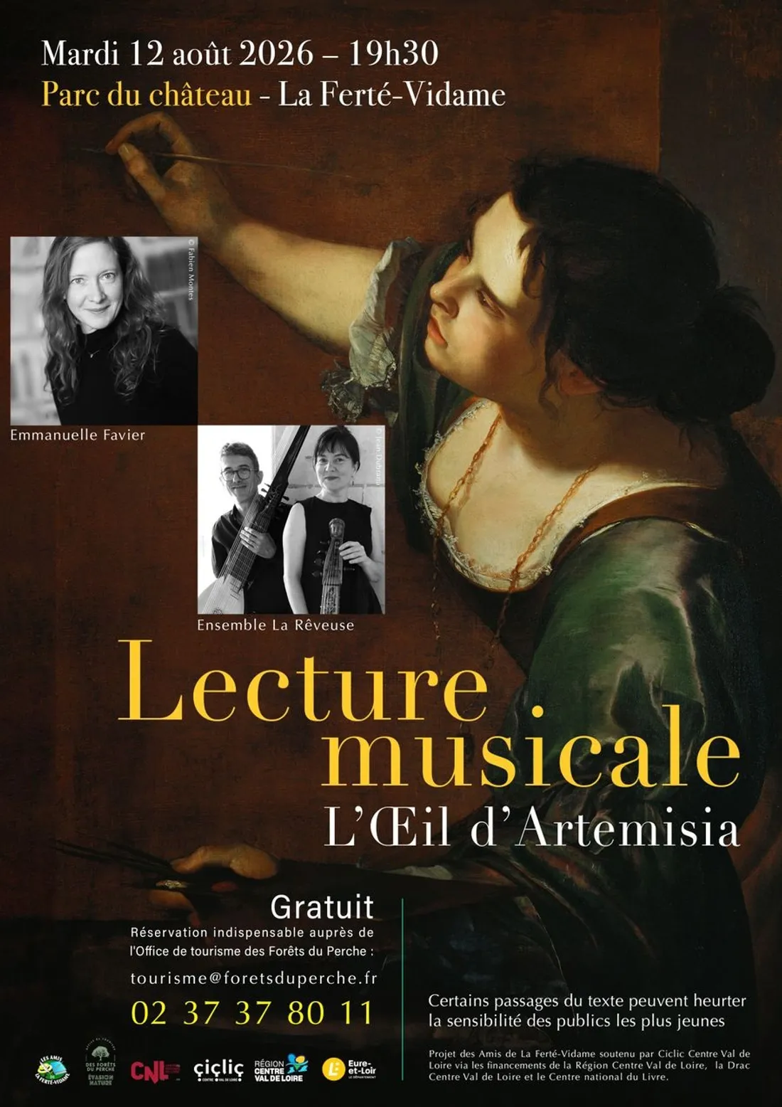 LA FERTÉ-VIDAME - Lecture musicale : l'Oeil d'Artemisia