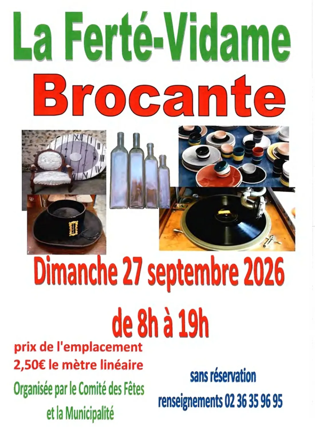 LA FERTÉ-VIDAME - Brocante du comité des fêtes