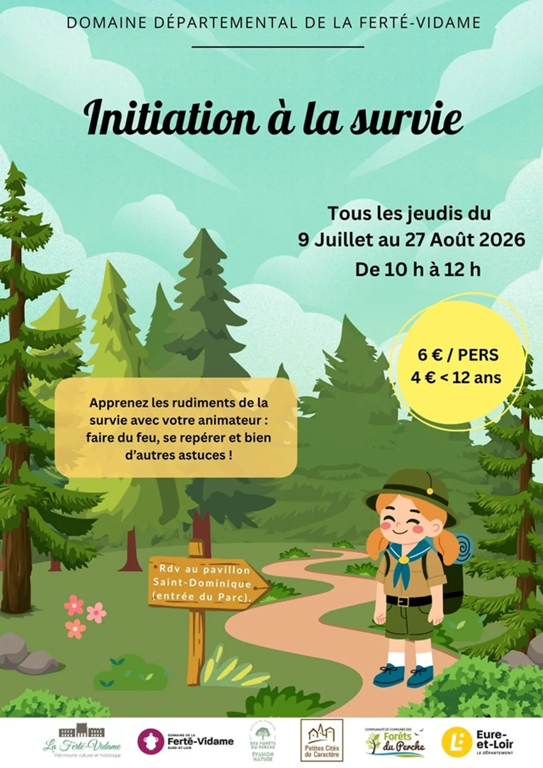 LA FERTÉ-VIDAME - Initiation à la survie