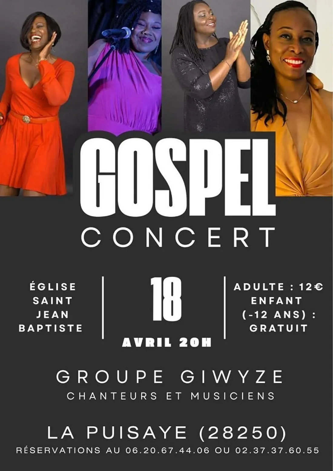 LA PUISAYE - Concert Gospel : Groupe Giwyze