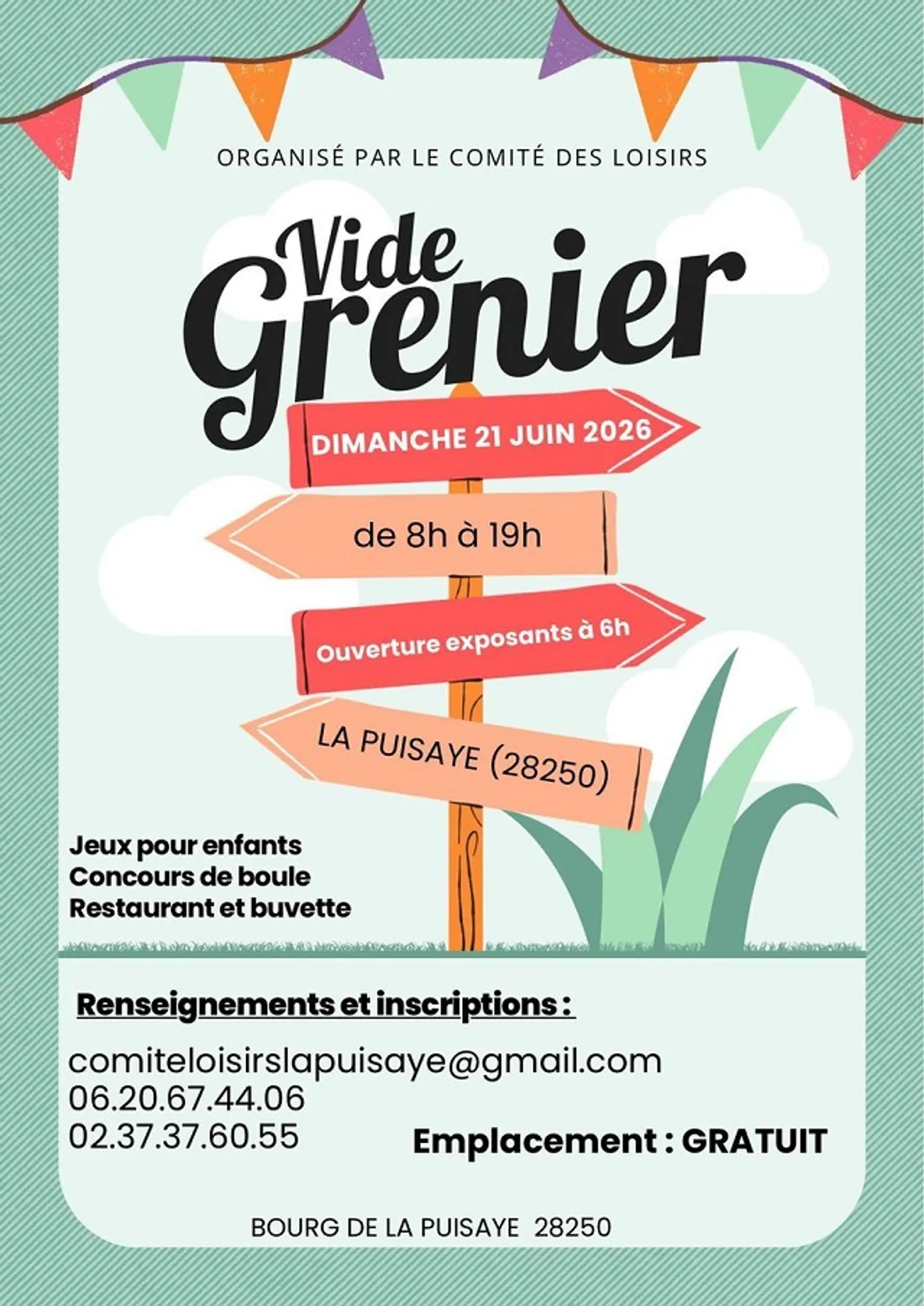 LA PUISAYE - Vide-greniers du comité de loisirs