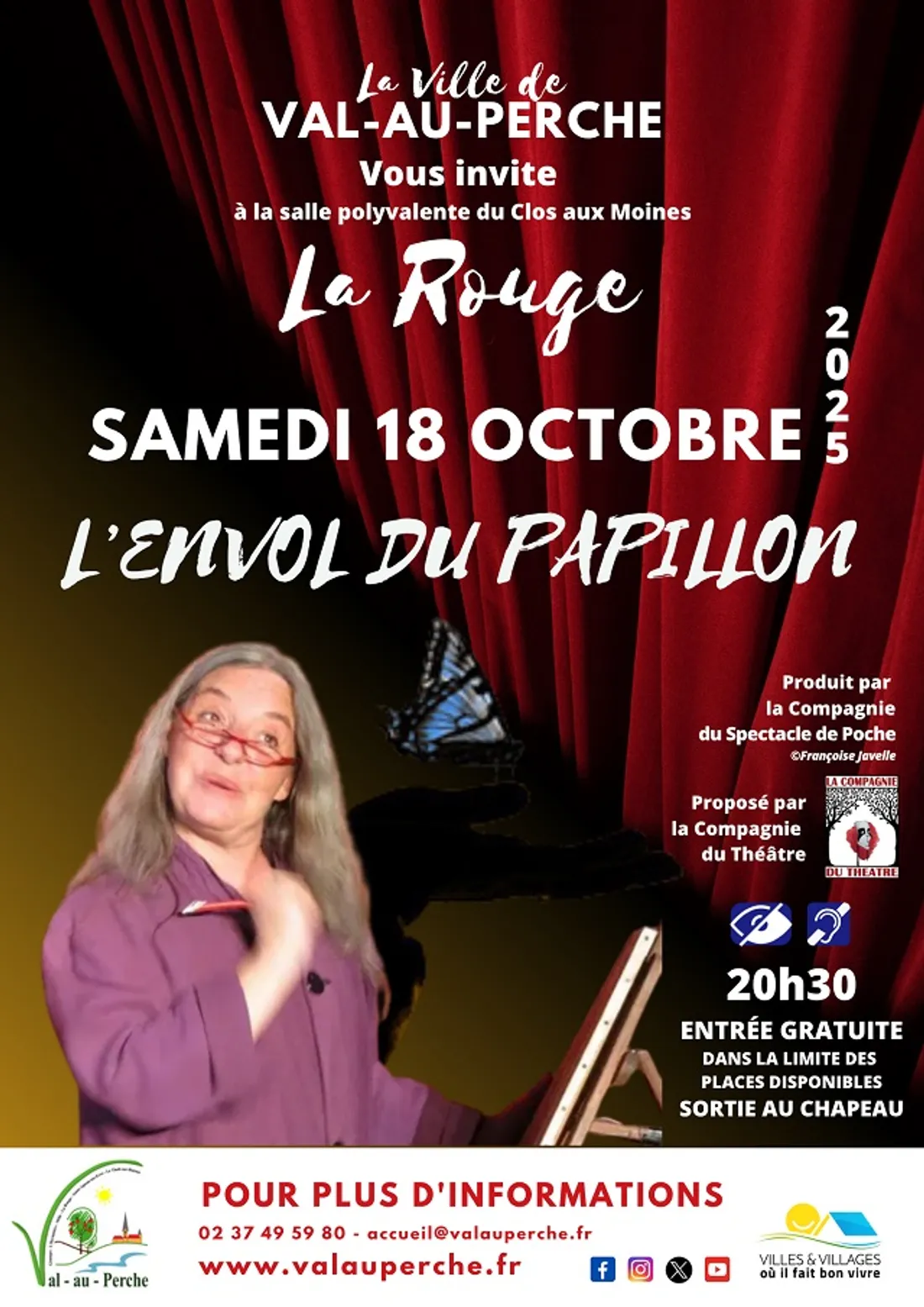 LA ROUGE (61) - Théâtre : L'Envol du papillon