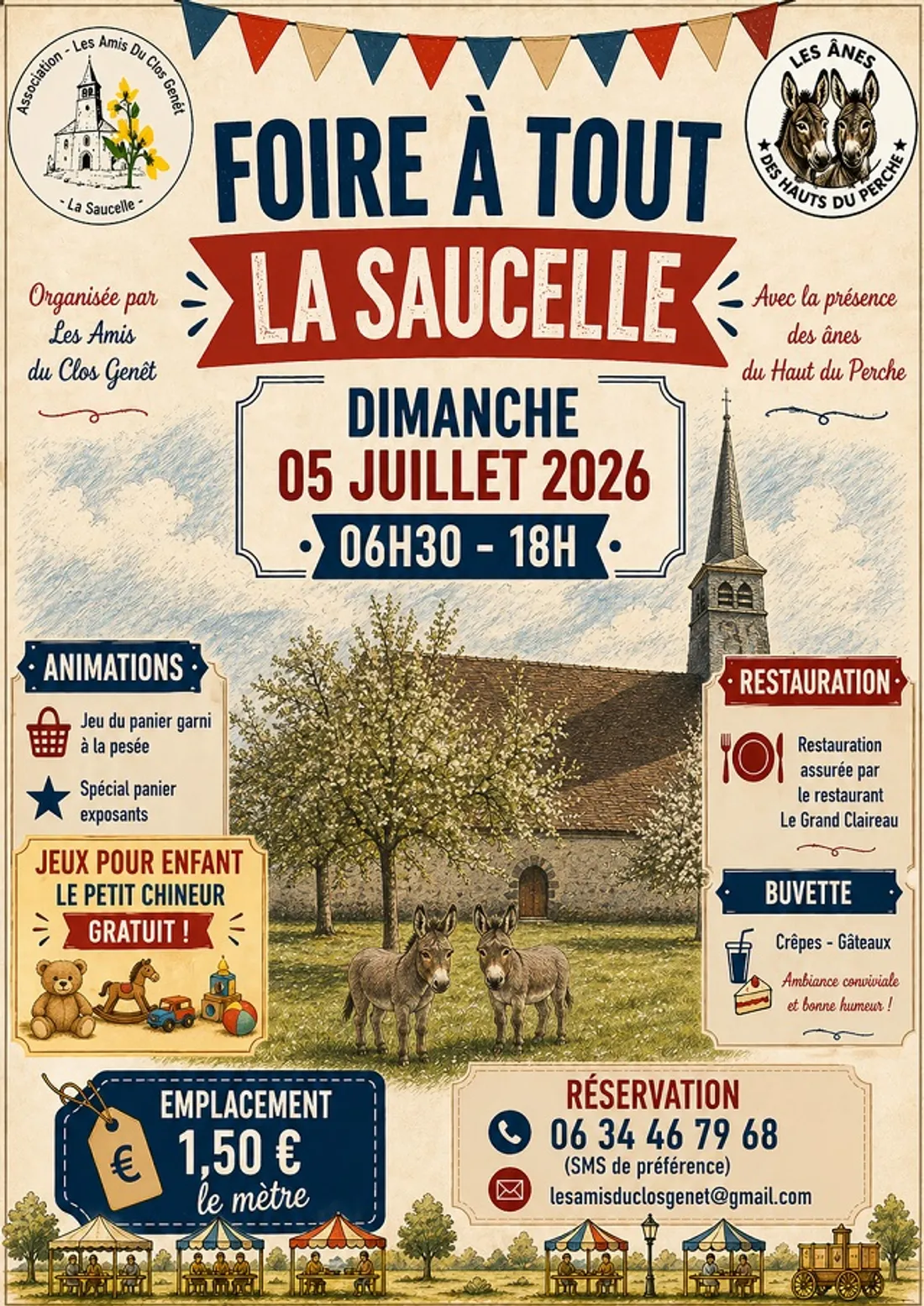 LA SAUCELLE - Foire à tout des Amis du Clos Genet