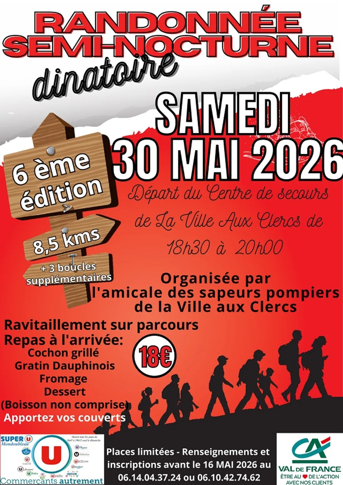 LA VILLE-AUX-CLERCS (41) - Randonnée semi-nocturne dînatoire