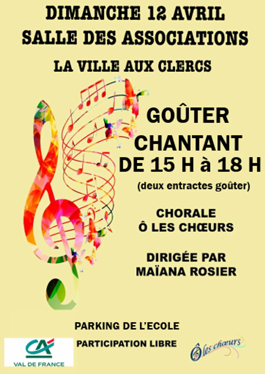 LA VILLE-AUX-CLERCS (41) - Goûter chant avec la chorale Ô les Chœurs