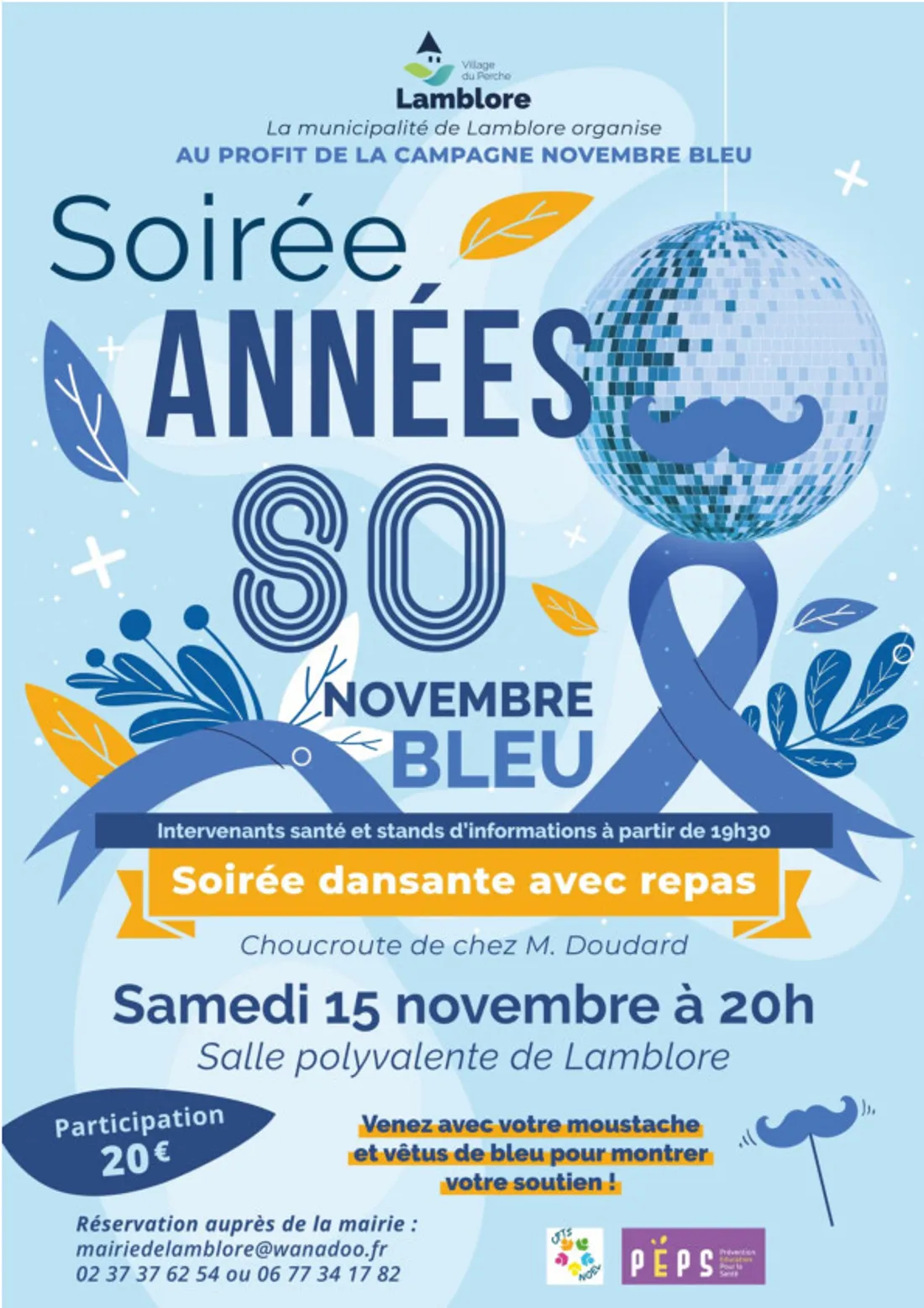 LAMBLORE - Novembre Bleu : soirée années 80
