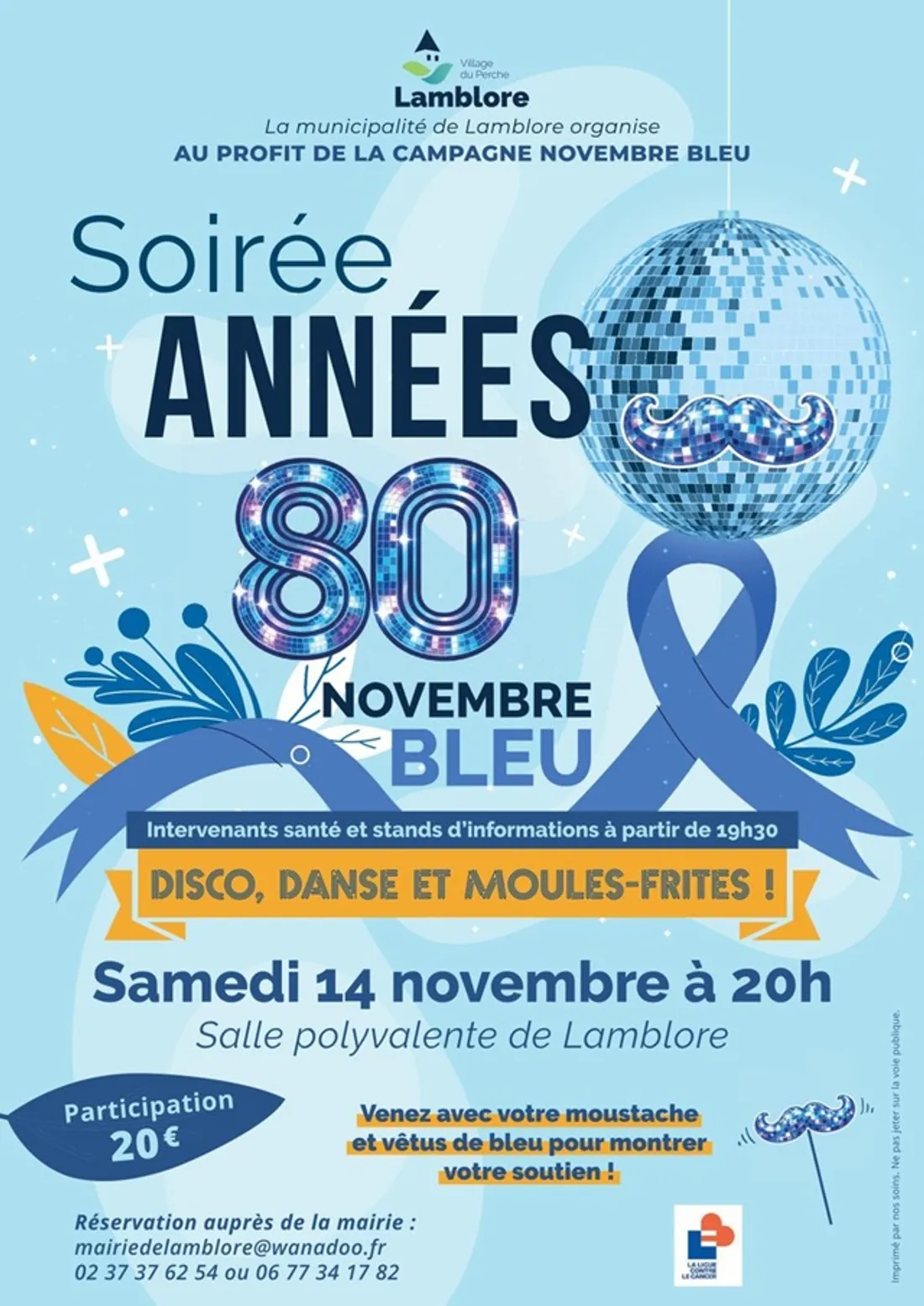 LAMBLORE - Soirée années 80 Novembre Bleu