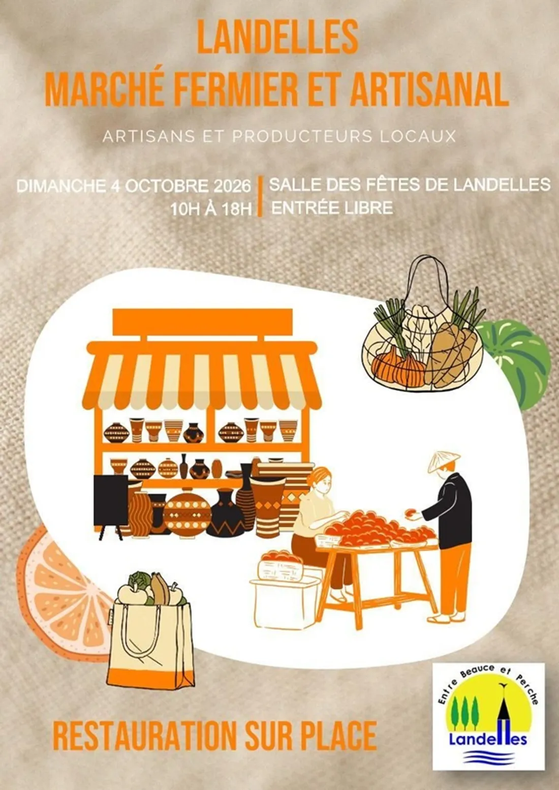 LANDELLES - Marché fermier et artisanal