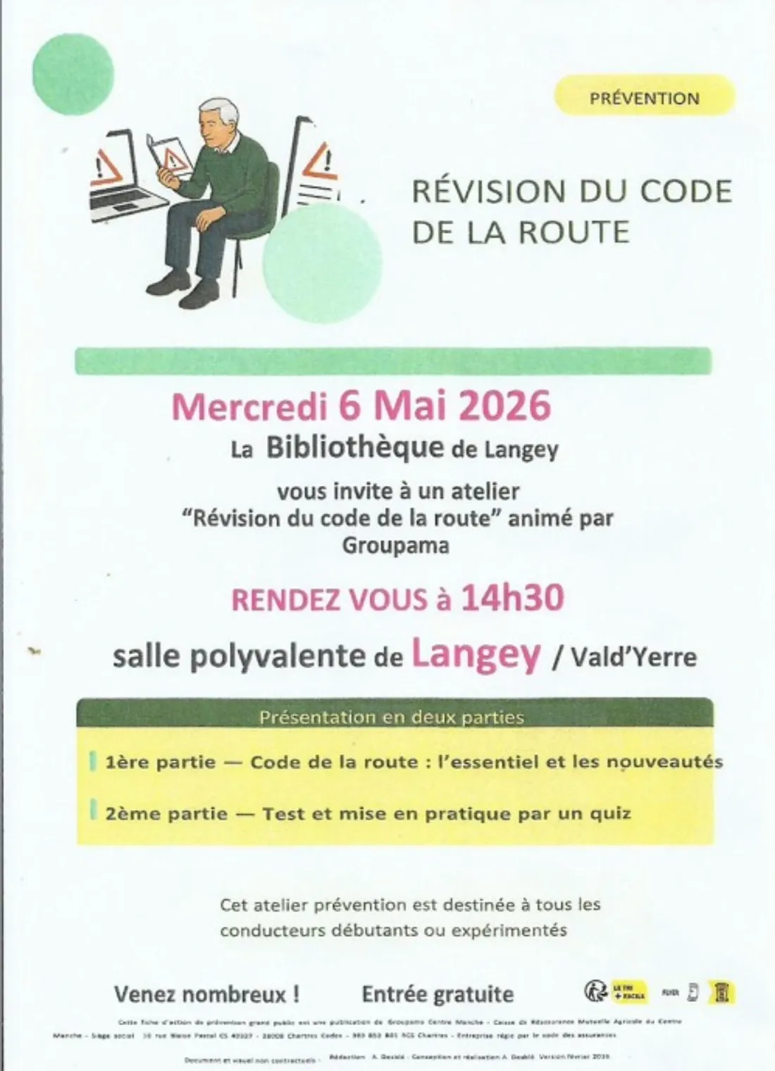 LANGEY - Atelier révision code de la route
