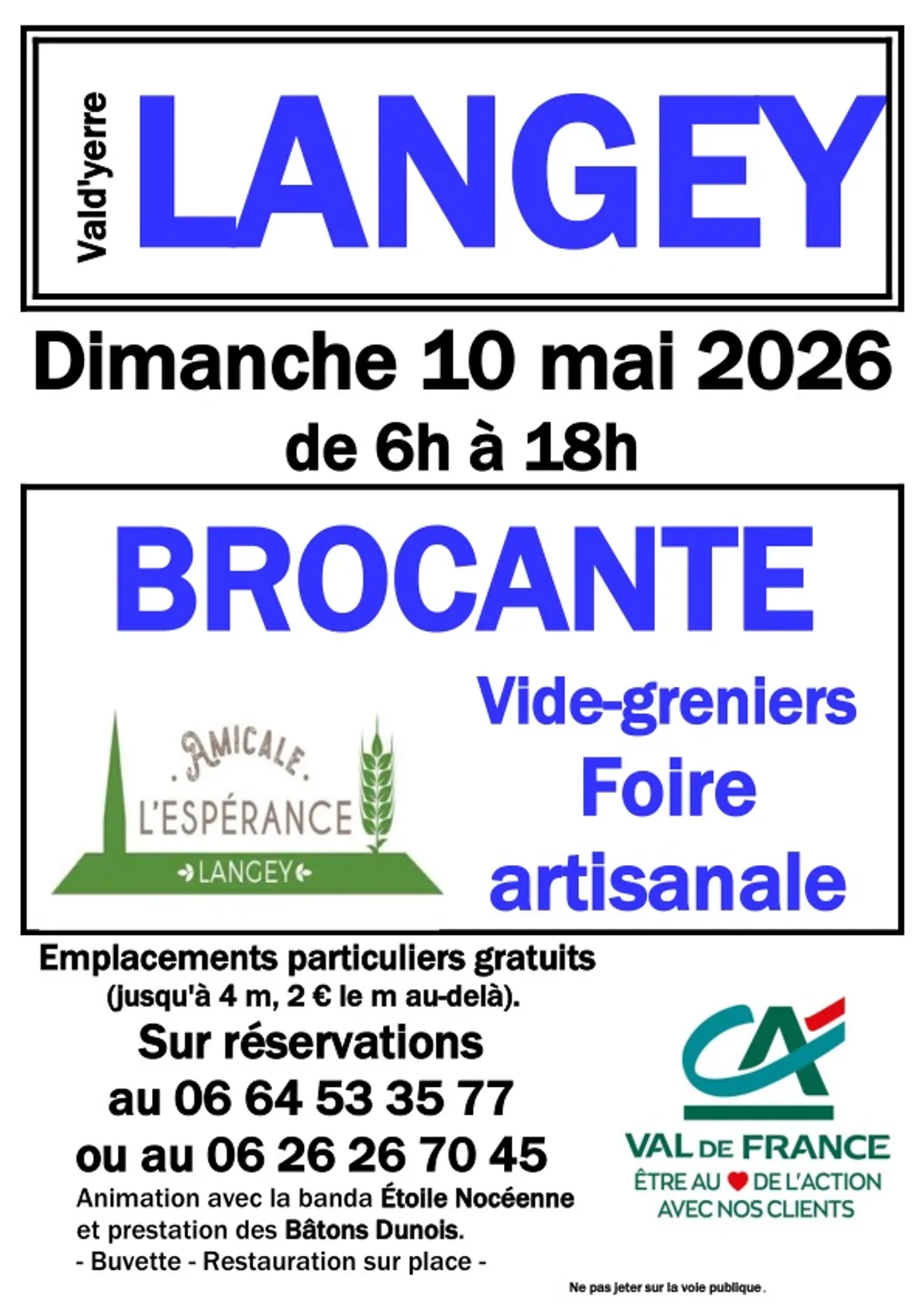 LANGEY - Brocante, vide-greniers et foire artisanale