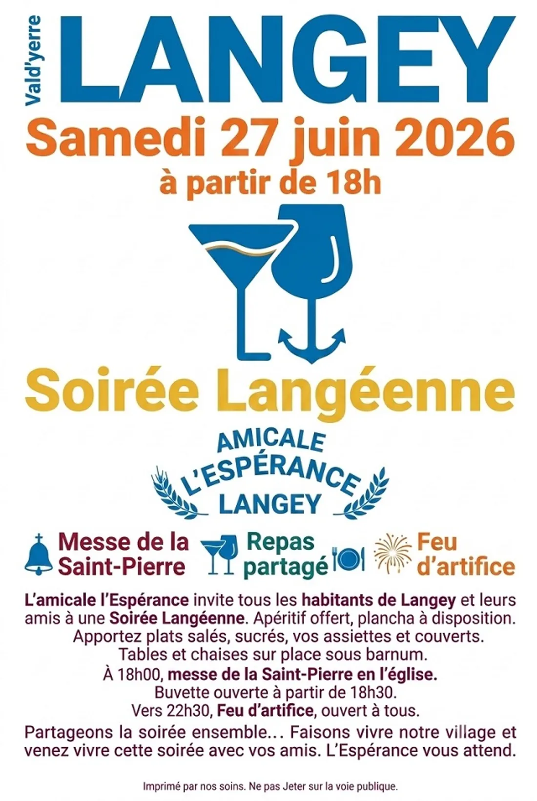 LANGEY - Soirée Langéenne