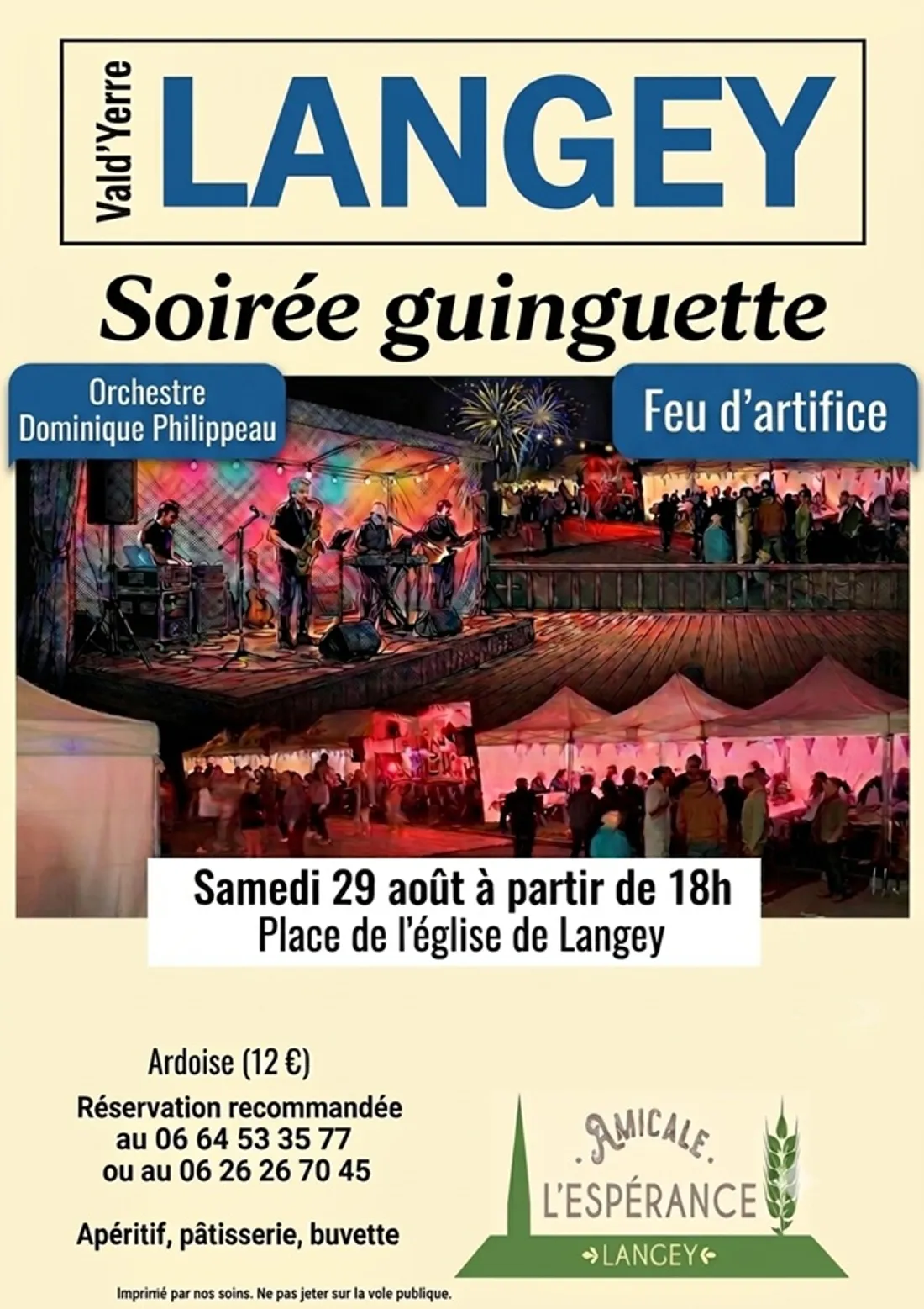 LANGEY - Soirée guinguette avec l'orchestre Dominique Philippeau