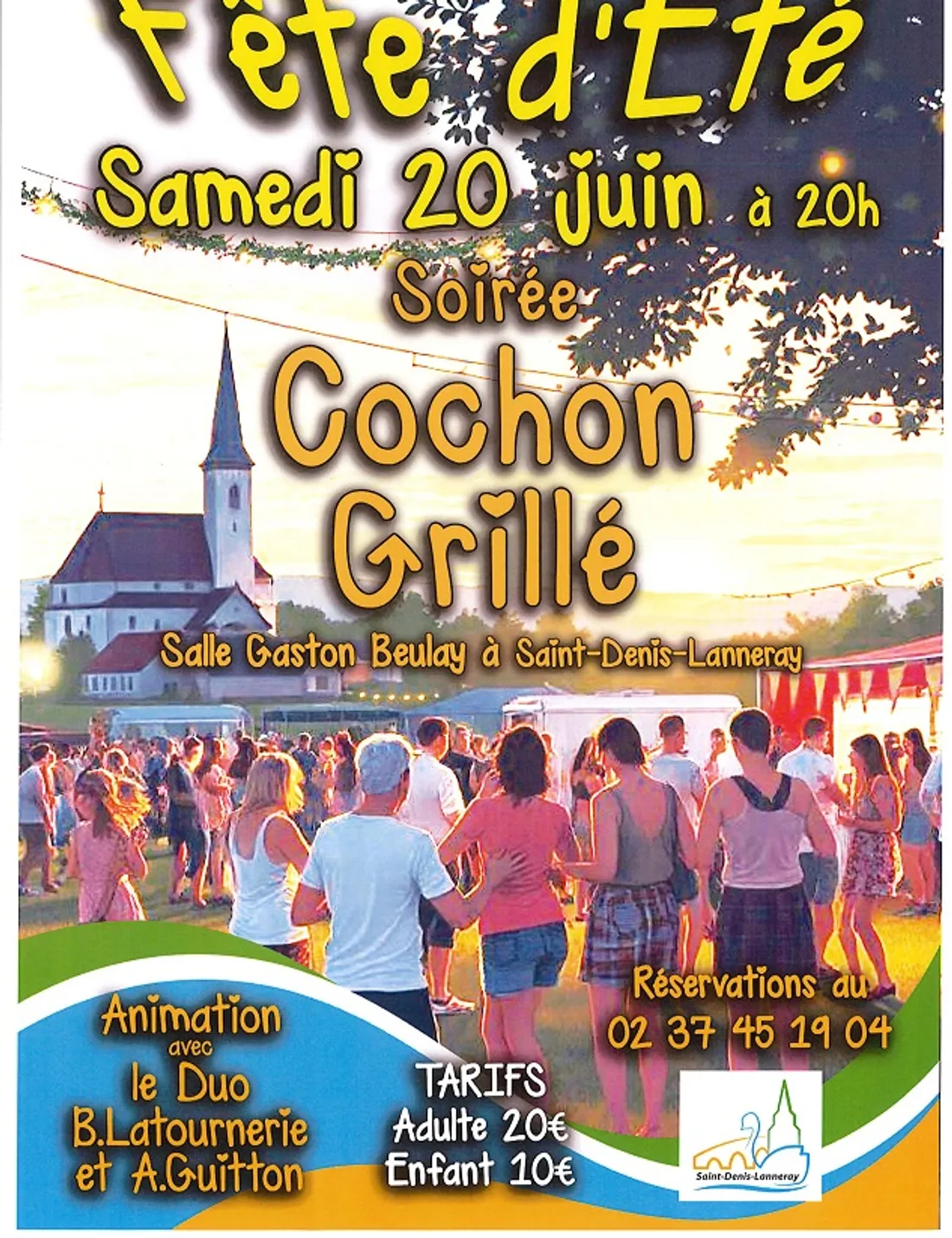 LANNERAY - Fête d'été : soirée cochon grillé