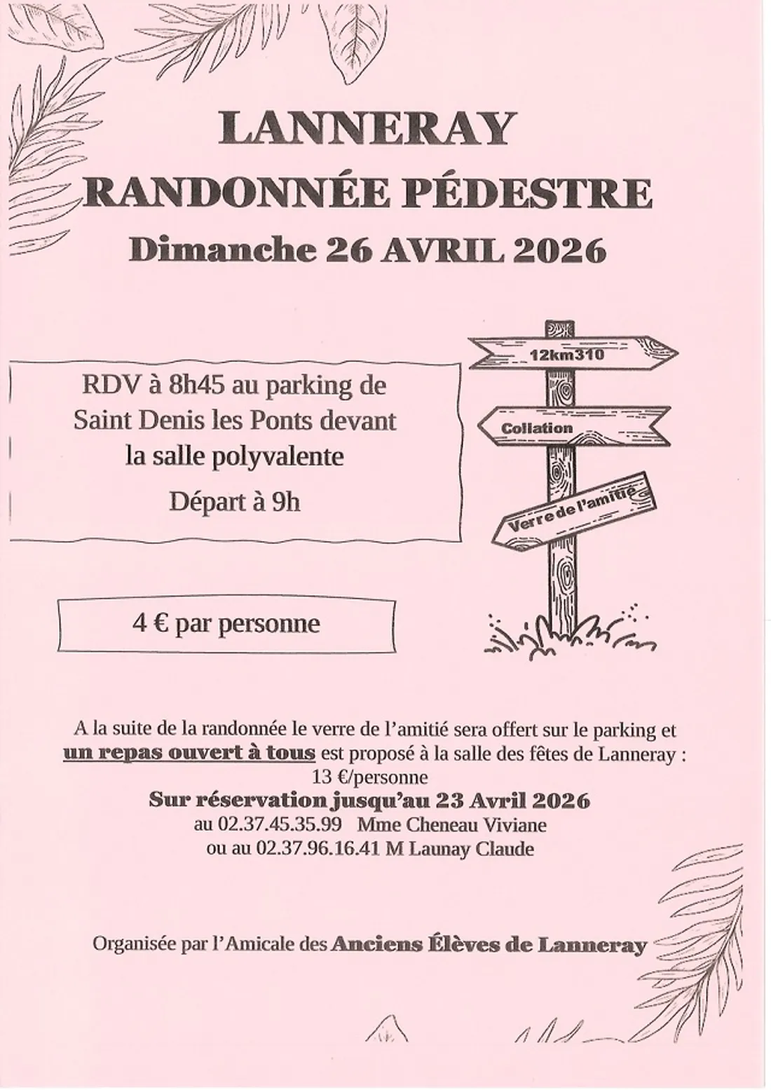 SAINT-DENIS-LES-PONTS – Randonnée pédestre de l'amicale de Lanneray