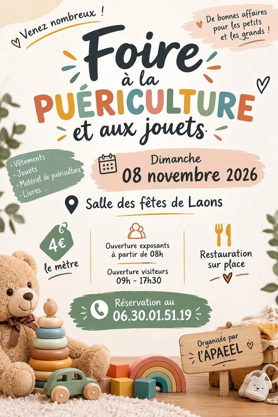 LAONS - Foire à la puériculture et aux jouets