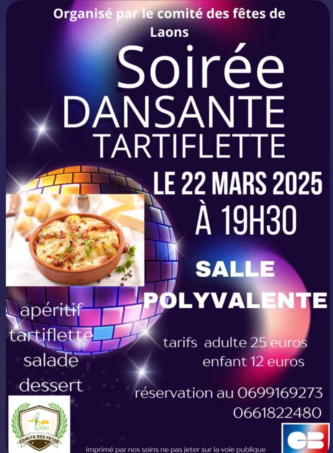 LAONS - Soirée dansante tartiflette
