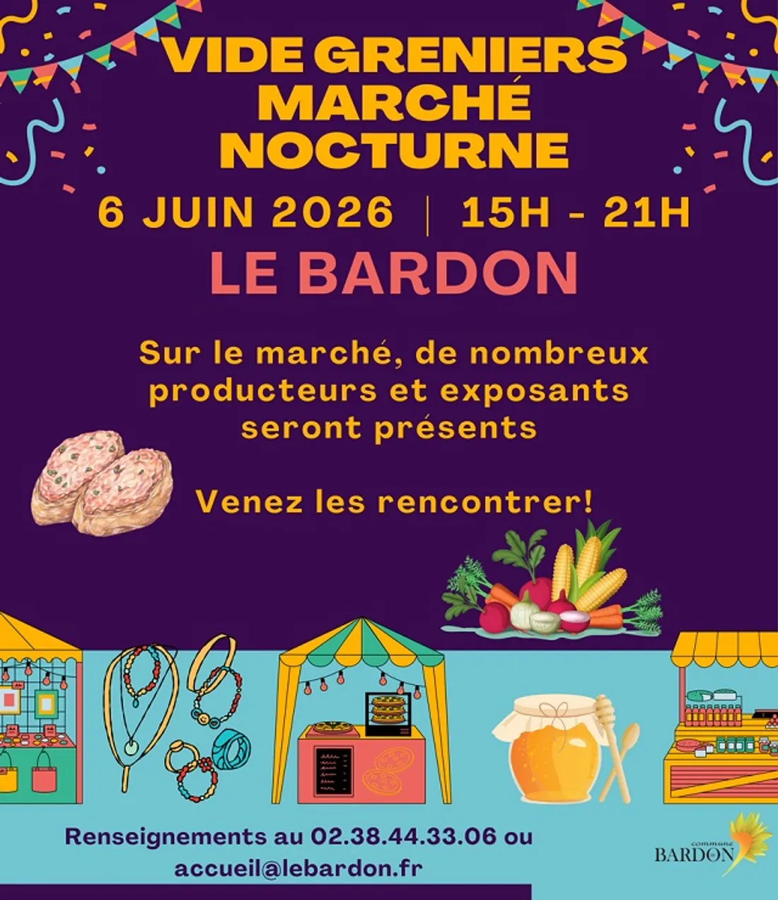 LE BARDON (45) - Vide-greniers et marché nocturne