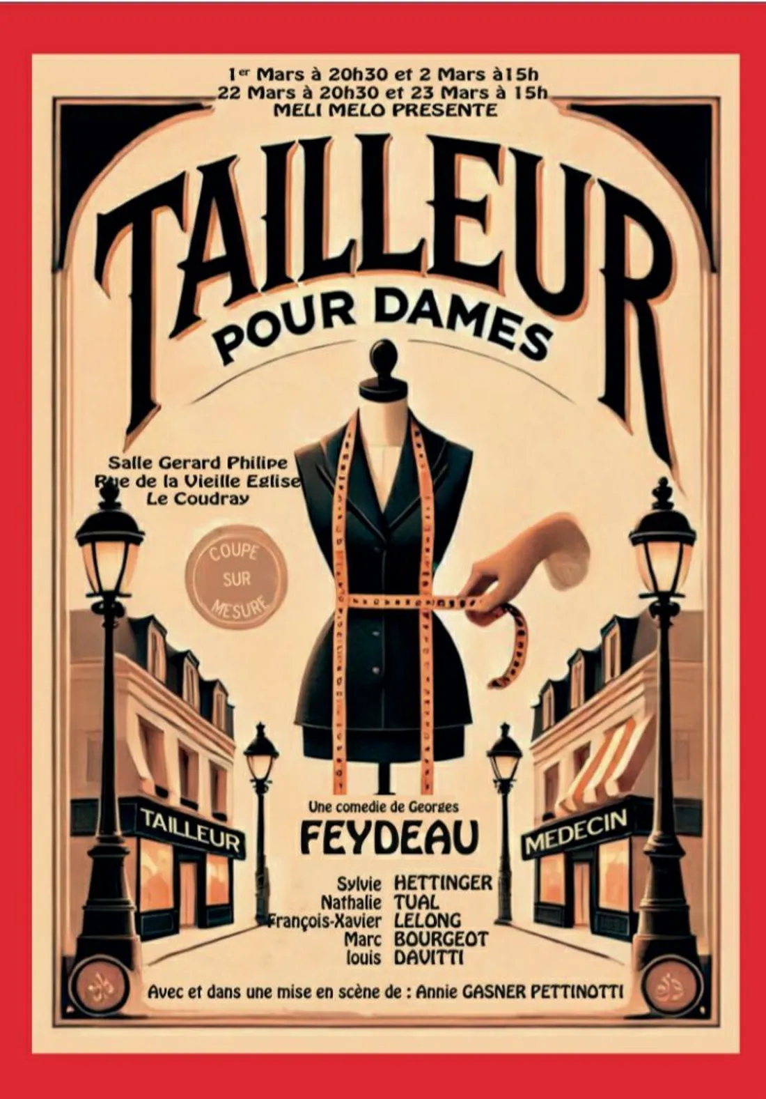 LE COUDRAY - Théâtre : Tailleur pour dames