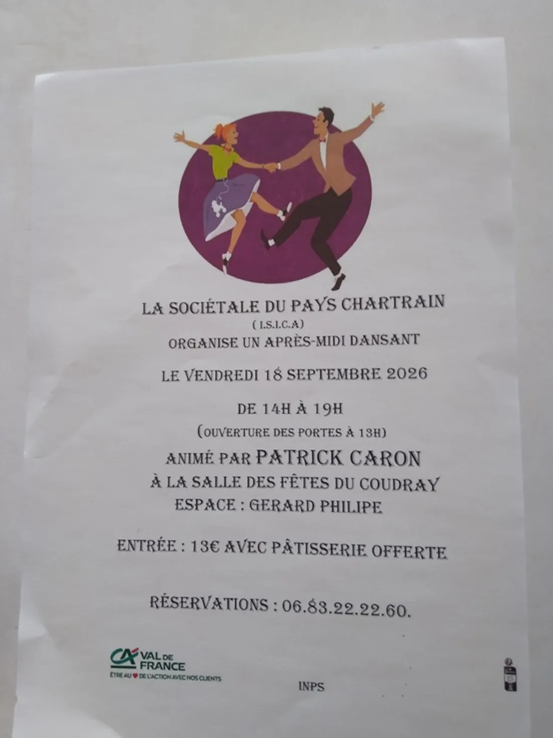 LE COUDRAY - Thé dansant avec Patrick Caron