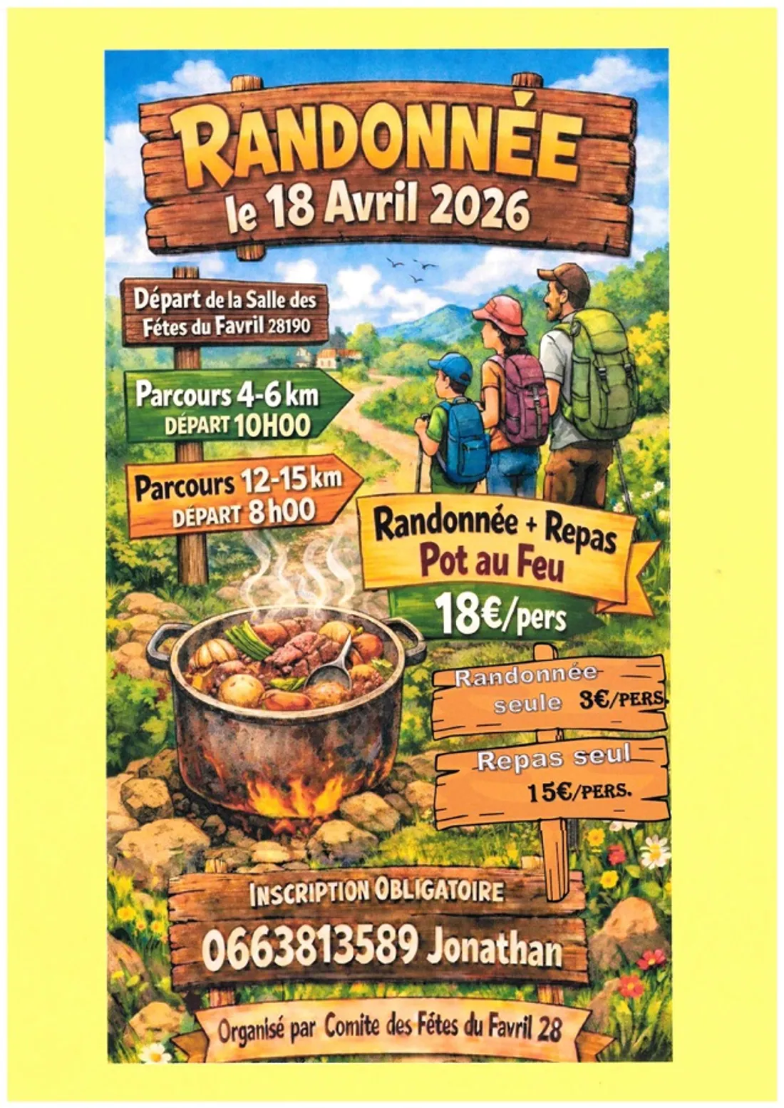 LE FAVRIL - Randonnée pédestre du comité des fêtes