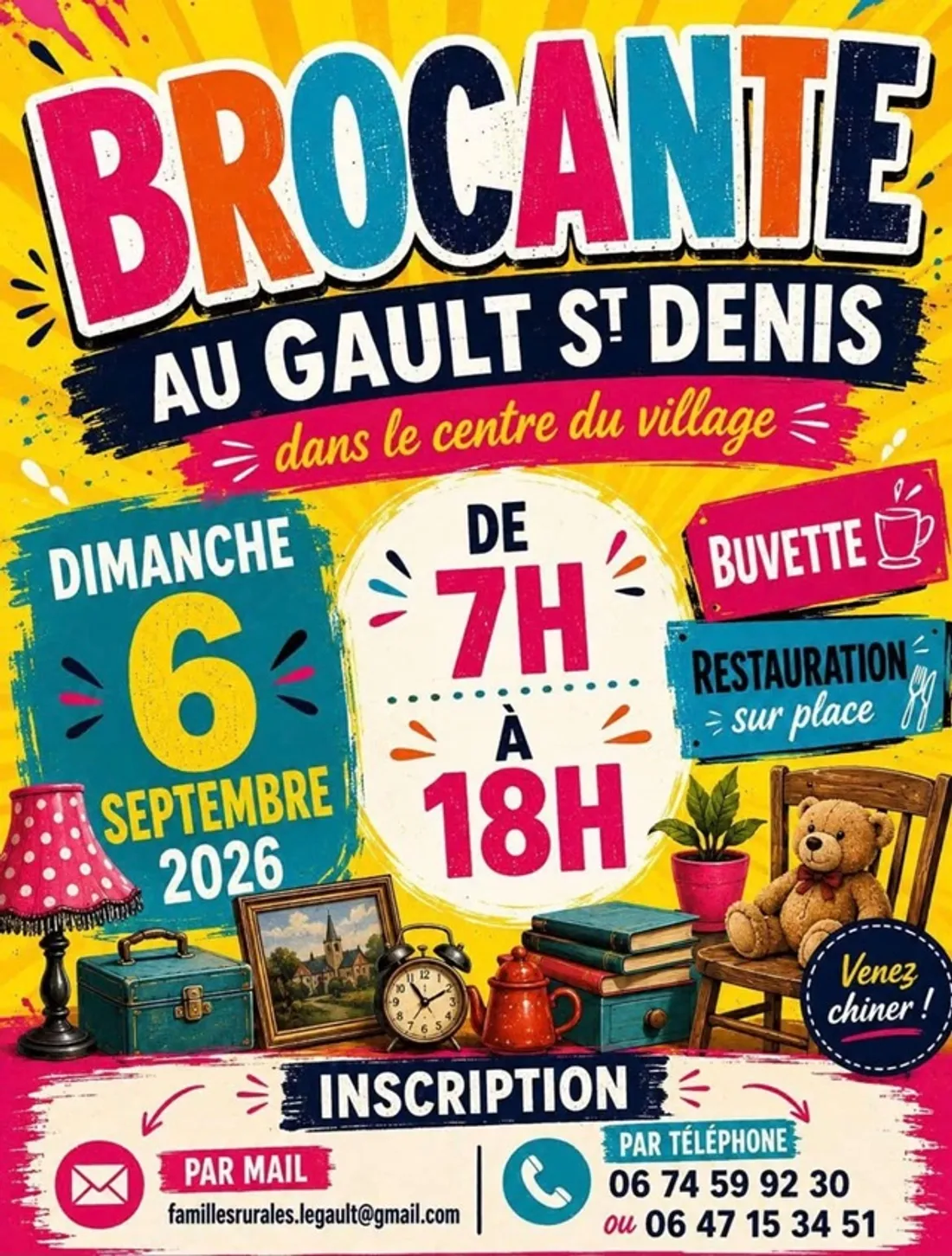 LE GAULT-SAINT-DENIS - Brocante des Familles Rurales
