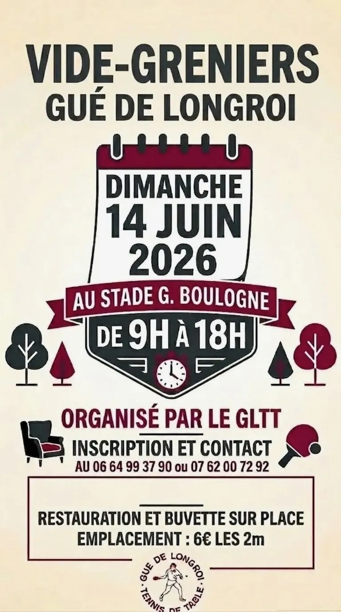 LE GUÉ-DE-LONGROI - Vide-greniers du GLTT